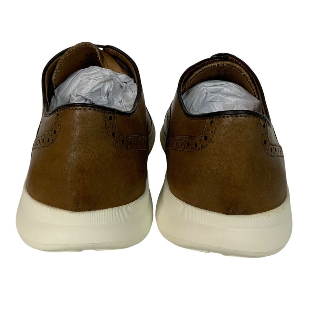 Johnston & Murphy Hennings Cap Toe Oxfords Mens 11M Brown Leather TruFoam Sole - Picture 4 of 11